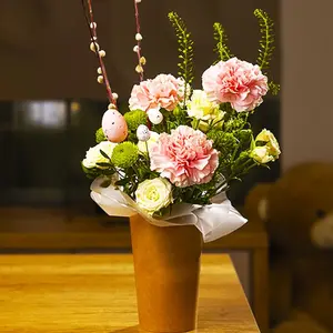 Букет Светлая Пасха с веточками вербы